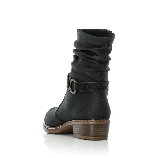 Rieker Damen Stiefeletten tiefschwarz