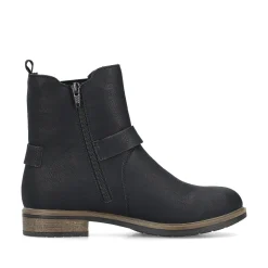 Rieker Damen Stiefeletten asphaltschwarz