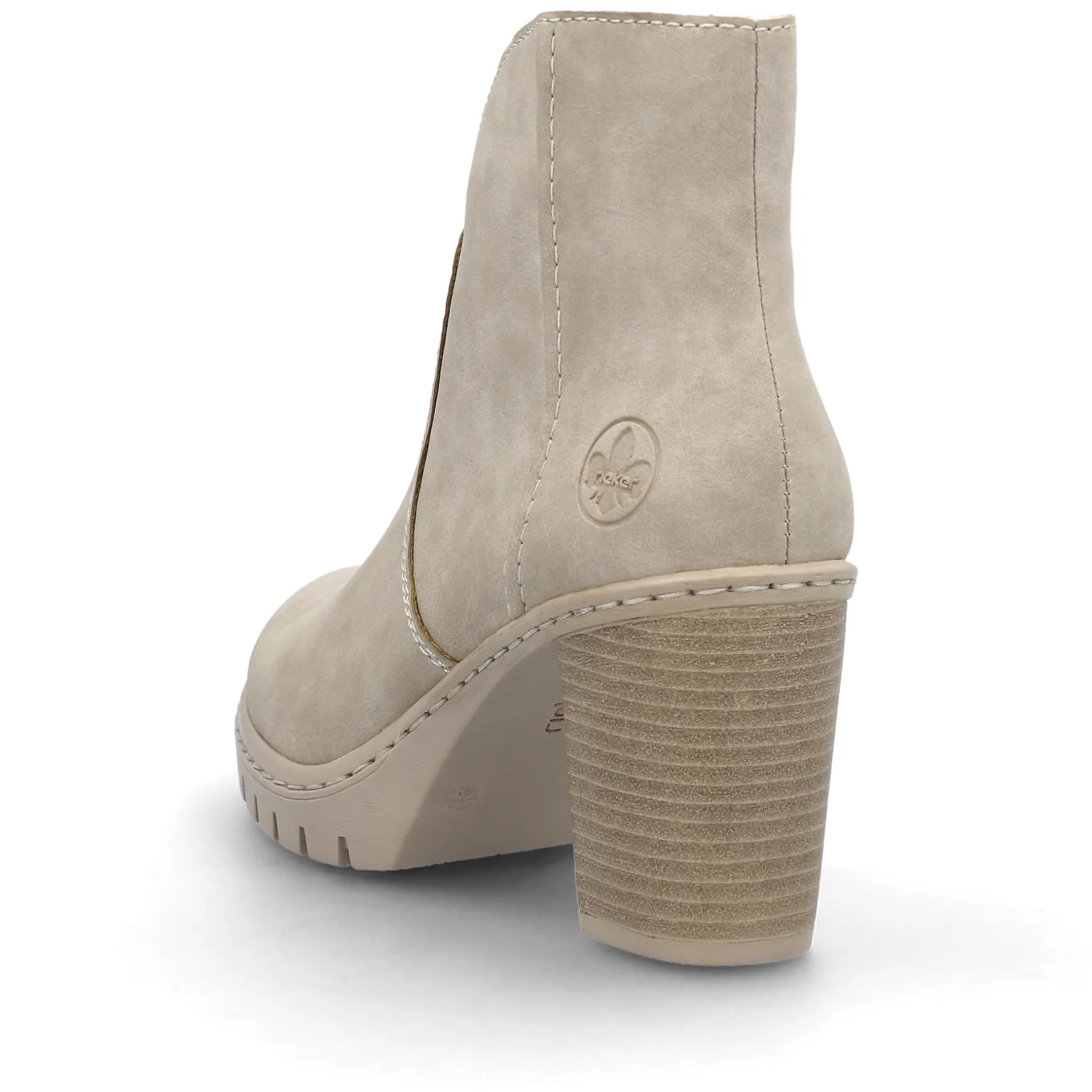 Rieker Damen Stiefeletten hellbeige