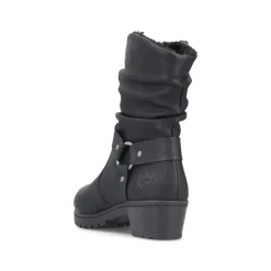Rieker Damen Stiefeletten mattschwarz