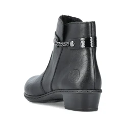 Rieker Damen Stiefeletten tiefschwarz