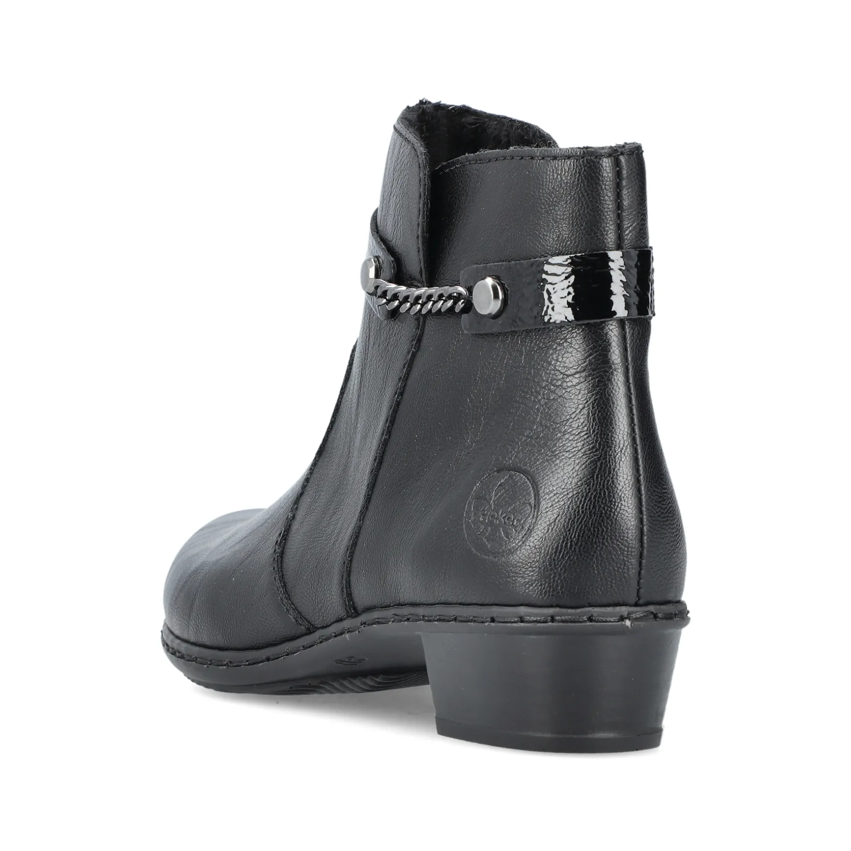 Rieker Damen Stiefeletten tiefschwarz