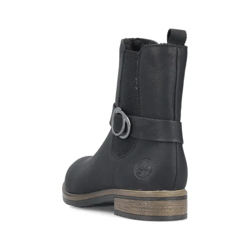Rieker Damen Stiefeletten asphaltschwarz