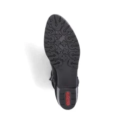 Rieker Damen Stiefeletten mattschwarz