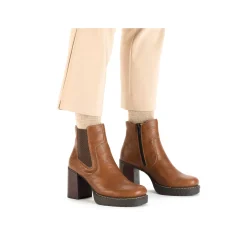 Rieker Damen Stiefeletten fuchsbraun