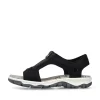 Rieker Damen Trekkingsandalen tiefschwarz