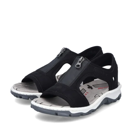 Rieker Damen Trekkingsandalen tiefschwarz