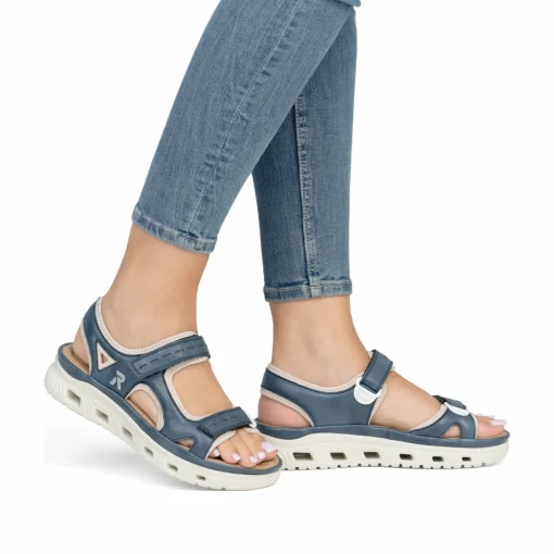 Rieker Damen Trekkingsandalen schieferblau
