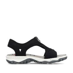Rieker Damen Trekkingsandalen tiefschwarz