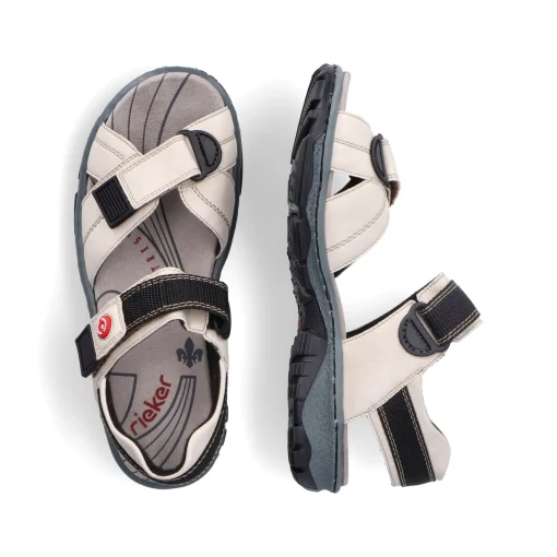 Rieker Damen Trekkingsandalen perlweiß