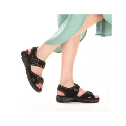 Rieker Damen Trekkingsandalen nachtschwarz