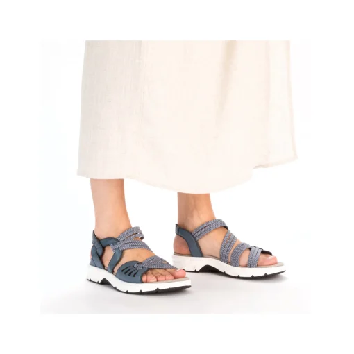 Rieker Damen Trekkingsandalen schieferblau