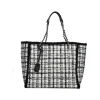 Rieker Handtasche weiß-schwarz-kariert