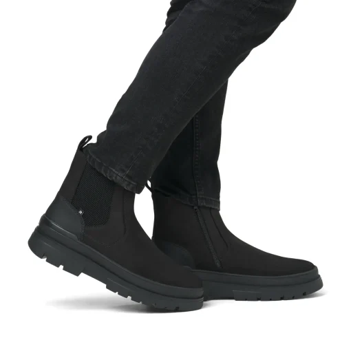 Rieker Herren Chelsea Boots stahlschwarz