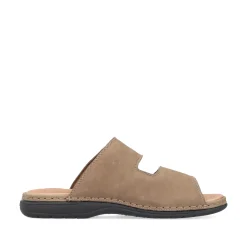 Rieker Herren Pantoletten champagner