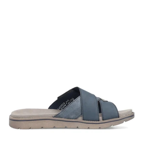Rieker Herren Pantoletten schieferblau