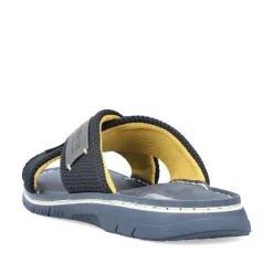 Rieker Herren Pantoletten meeresblau-grau