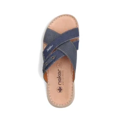 Rieker Herren Pantoletten marineblau