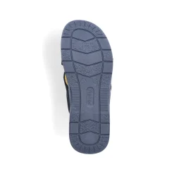 Rieker Herren Pantoletten meeresblau-grau