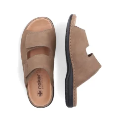 Rieker Herren Pantoletten champagner