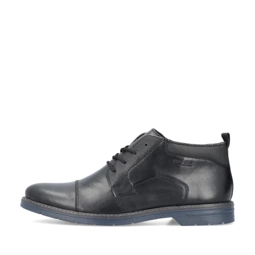 Rieker Herren Schnürschuhe glanzschwarz