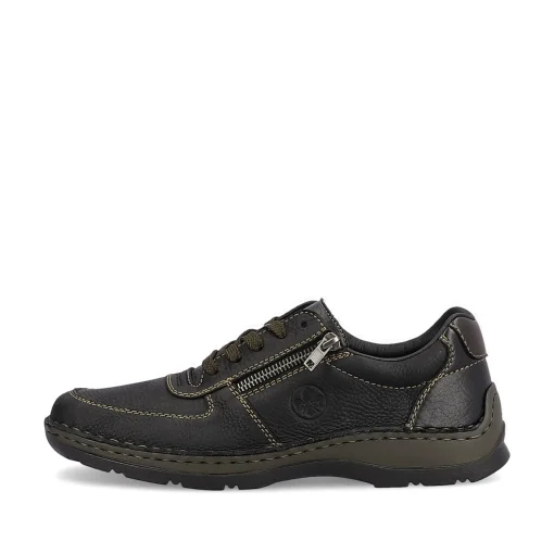Rieker Herren Schnürschuhe asphaltschwarz