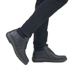 Rieker Herren Schnürschuhe graphitschwarz