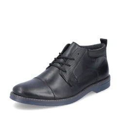 Rieker Herren Schnürschuhe glanzschwarz