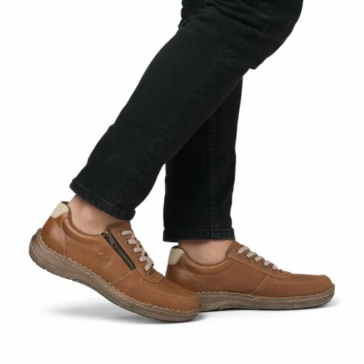 Rieker Herren Schnürschuhe karamellbraun