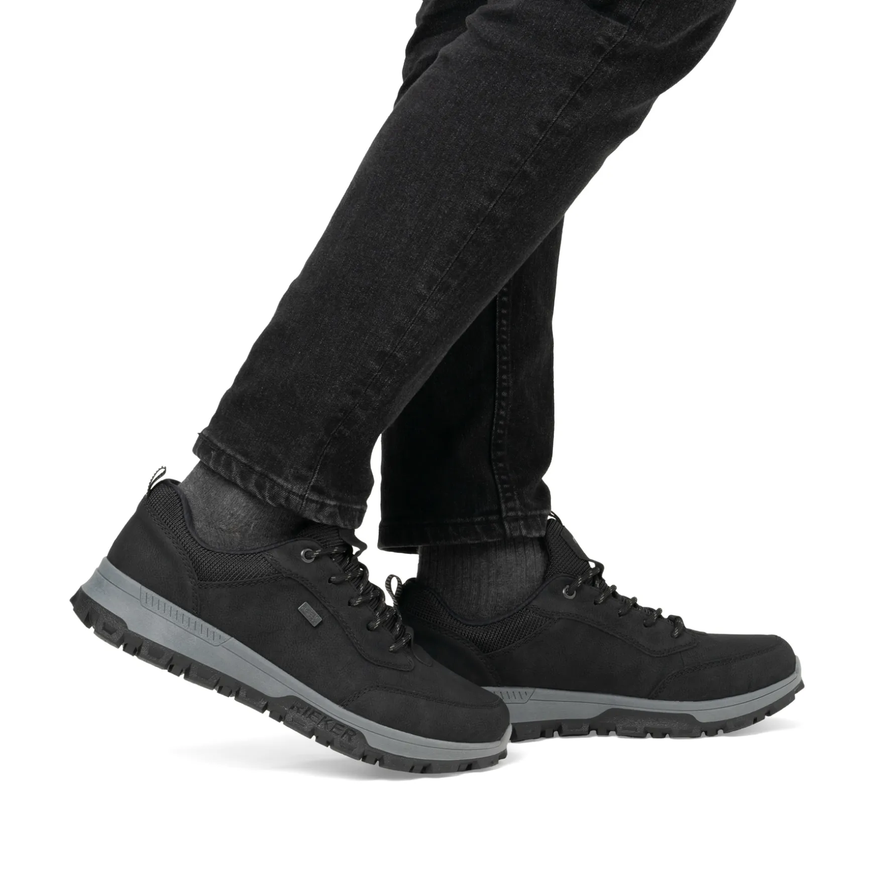Rieker Herren Schnürschuhe urbanschwarz