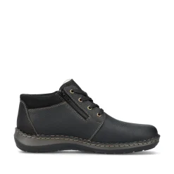 Rieker Herren Schnürschuhe asphaltschwarz
