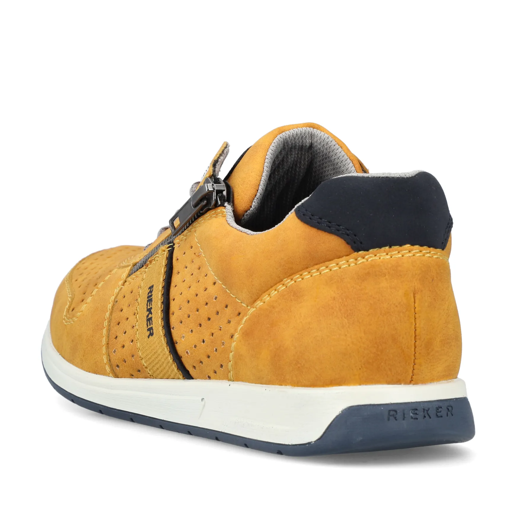 Rieker Herren Schnürschuhe sonnenblumengelb-marineblau