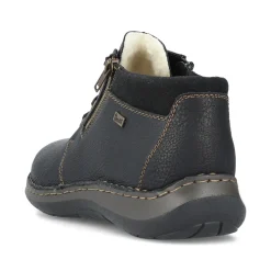 Rieker Herren Schnürschuhe asphaltschwarz