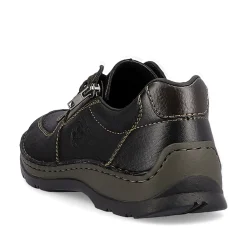 Rieker Herren Schnürschuhe asphaltschwarz