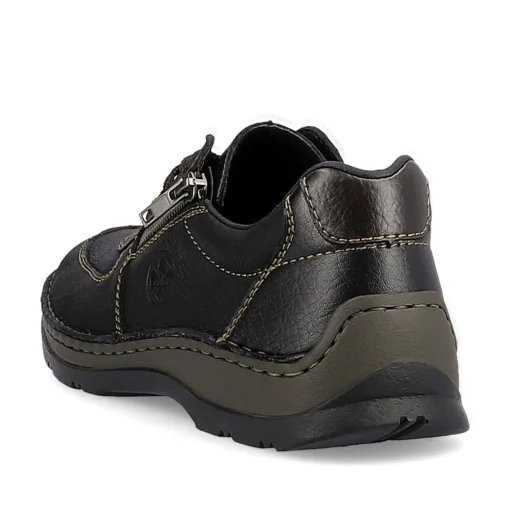 Rieker Herren Schnürschuhe asphaltschwarz