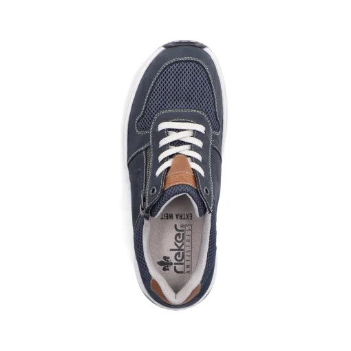 Rieker Herren Schnürschuhe ozeanblau