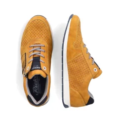 Rieker Herren Schnürschuhe sonnenblumengelb-marineblau