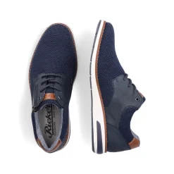 Rieker Herren Schnürschuhe azurblau