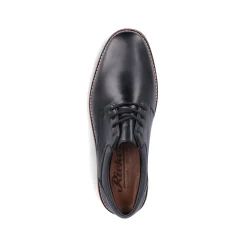 Rieker Herren Schnürschuhe glanzschwarz