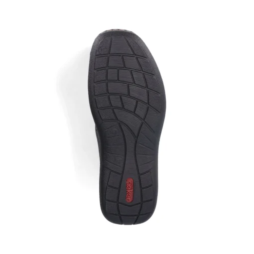 Rieker Herren Schnürschuhe asphaltschwarz