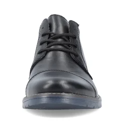Rieker Herren Schnürschuhe glanzschwarz