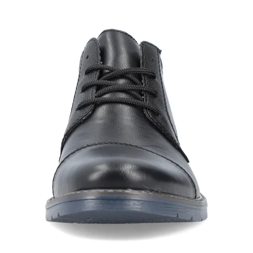Rieker Herren Schnürschuhe glanzschwarz