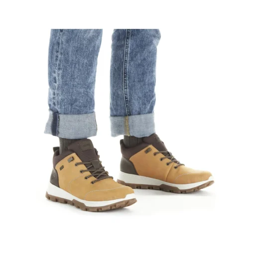 Rieker Herren Schnürschuhe goldgelb