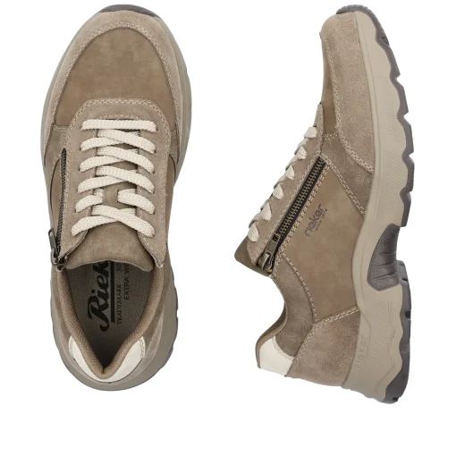 Rieker Herren Schnürschuhe hellbraun