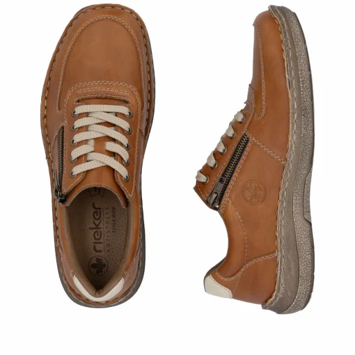 Rieker Herren Schnürschuhe karamellbraun
