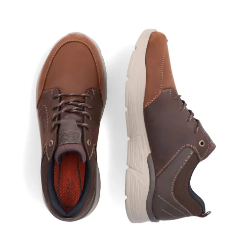 Rieker Herren Schnürschuhe fuchsbraun