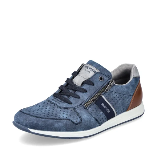 Rieker Herren Schnürschuhe himmelblau