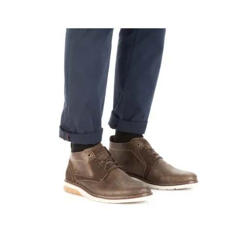Rieker Herren Schnürschuhe graubraun