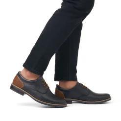 Rieker Herren Schnürschuhe marineblau