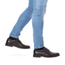 Rieker Herren Schnürschuhe dunkelbraun